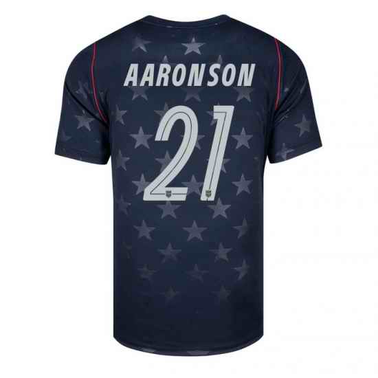 USA 2026 FIFA World Cup Soccer Star Stadium Jersey Set ( Have Shorts ) Paxten Aaronson #21